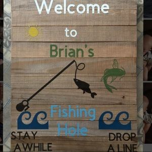Personalized wooden sign